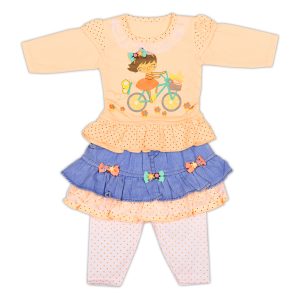 2 Pcs Suits For Girls (0-3,3-6 Months)
